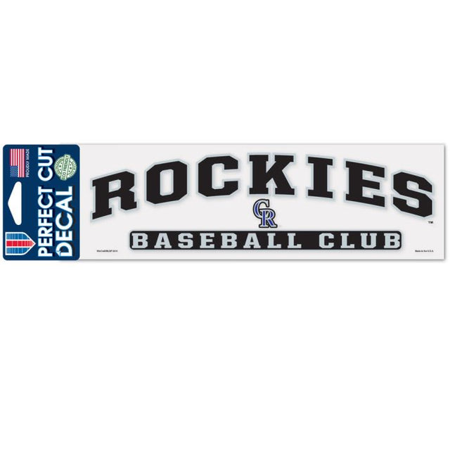 Colorado Rockies Arched Perfect Cut Decals 3" x 10"