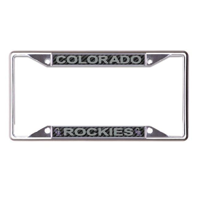 Colorado Rockies CARBON Lic Plt Frame S/S Printed