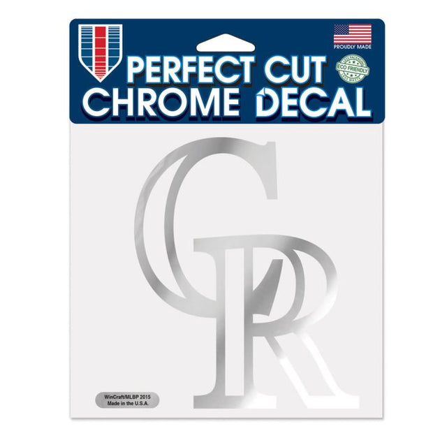 Colorado Rockies Chrome Perfect Cut Decal 6" x 6"