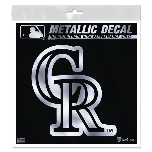 Colorado Rockies Decal Metallic 6" x 6"