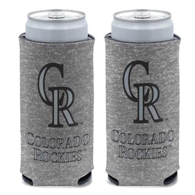 Hielera delgada para latas de 12 oz de Colorado Rockies GREY