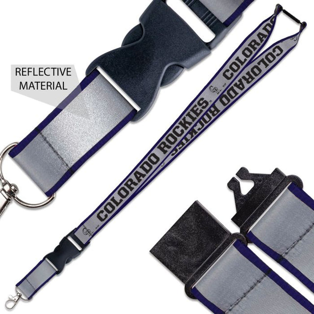 Colorado Rockies Lanyard w/ Buckle Reflective 1"