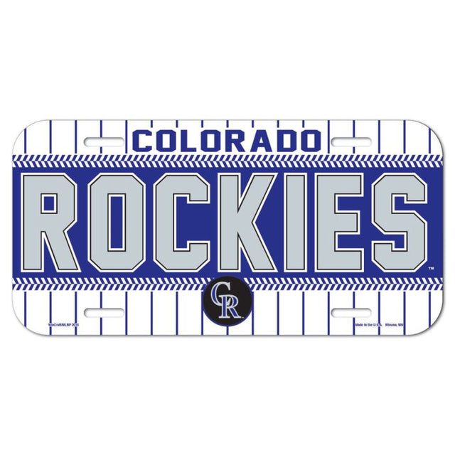 Colorado Rockies License Plate