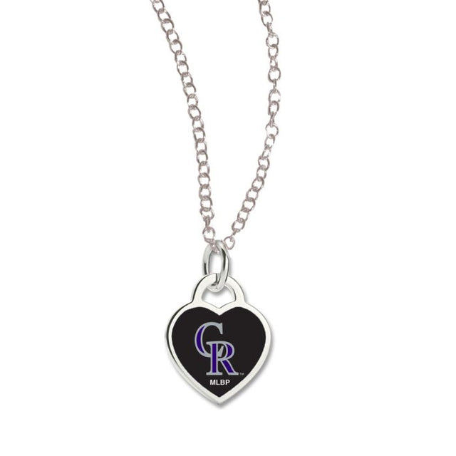 Colorado Rockies Necklace w/3D Heart