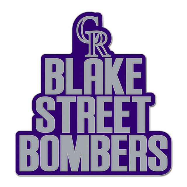 科罗拉多洛矶队 SLOGAN 收藏家珐琅别针珠宝卡