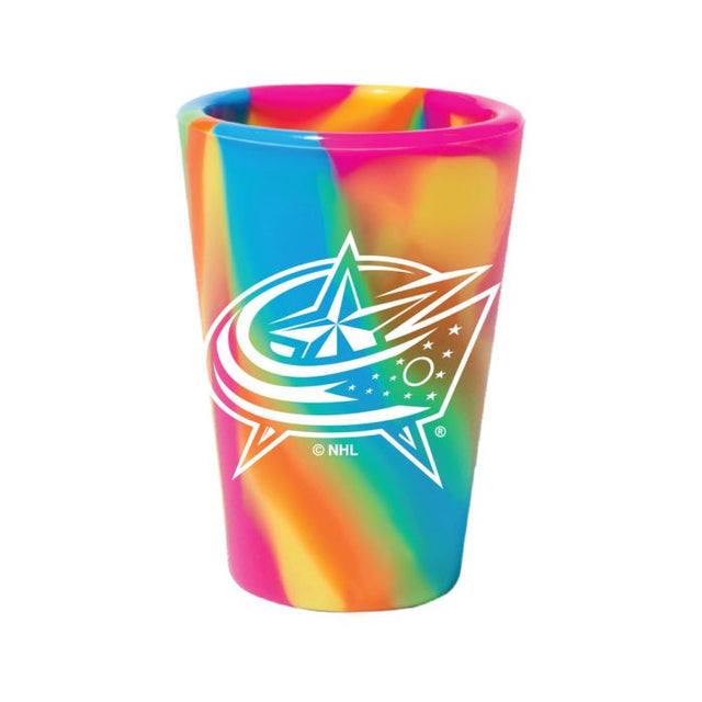 Vaso de chupito de silicona de 1,5 oz de los Columbus Blue Jackets