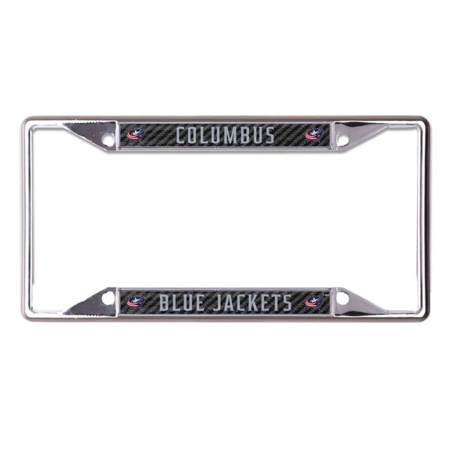 Columbus Blue Jackets CARBON Lic Plt Frame S/S Printed