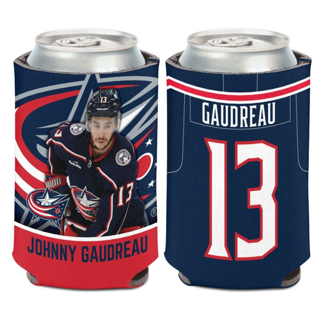 Enfriador de latas de 12 onzas de los Columbus Blue Jackets de Johnny Gaudreau