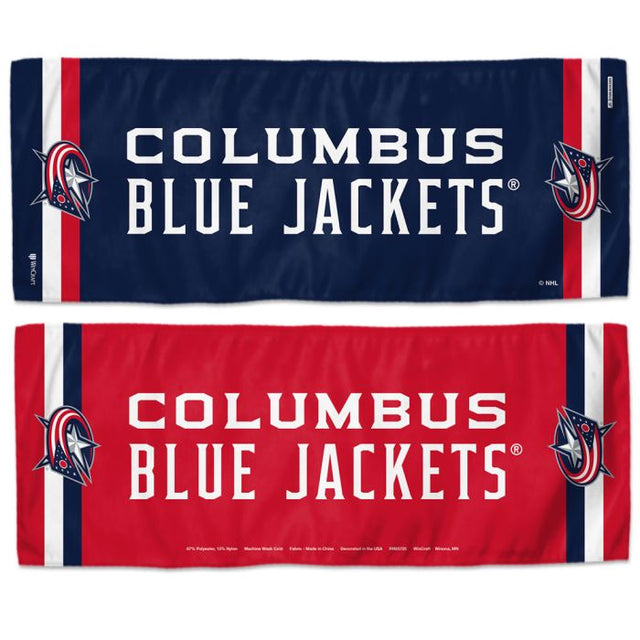 Toalla refrescante de los Columbus Blue Jackets de 30 x 76 cm