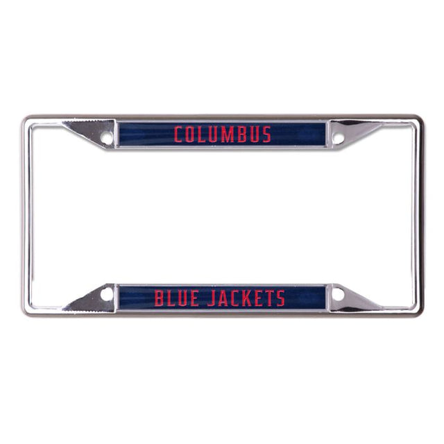 Columbus Blue Jackets GLITTER Lic Plt Frame S/S Printed