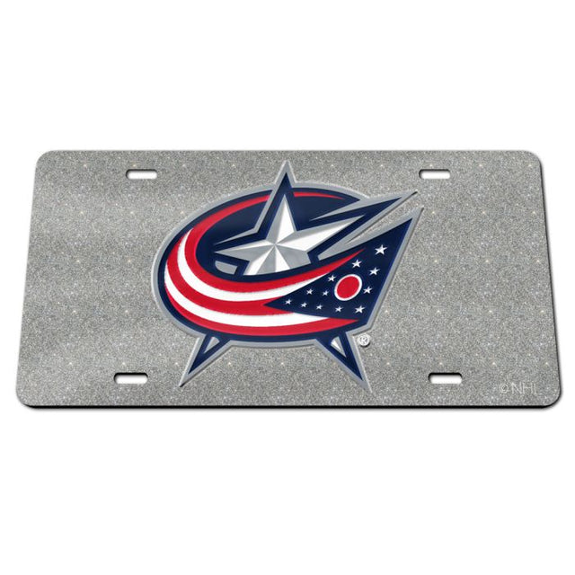 Matrícula acrílica especial GLITTER de Columbus Blue Jackets