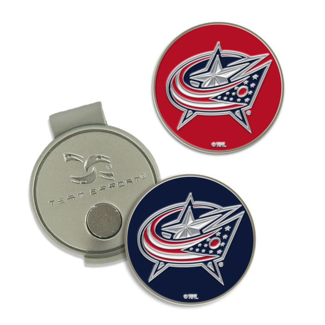 Clip para gorra y marcadores de los Columbus Blue Jackets