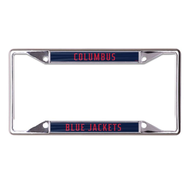 Columbus Blue Jackets Lic Plt Frame S/S Printed