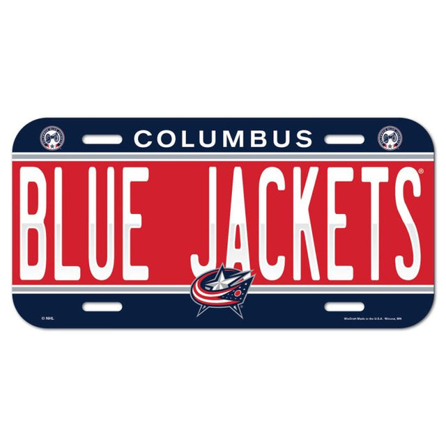 Columbus Blue Jackets License Plate