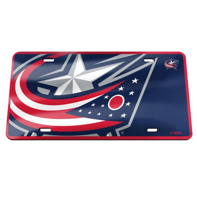 Columbus Blue Jackets MEGA Specialty Acrylic License Plate