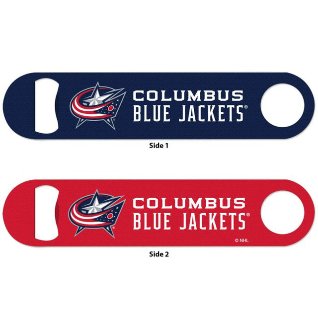 Columbus Blue Jackets Metal Bottle Opener 2 Sided