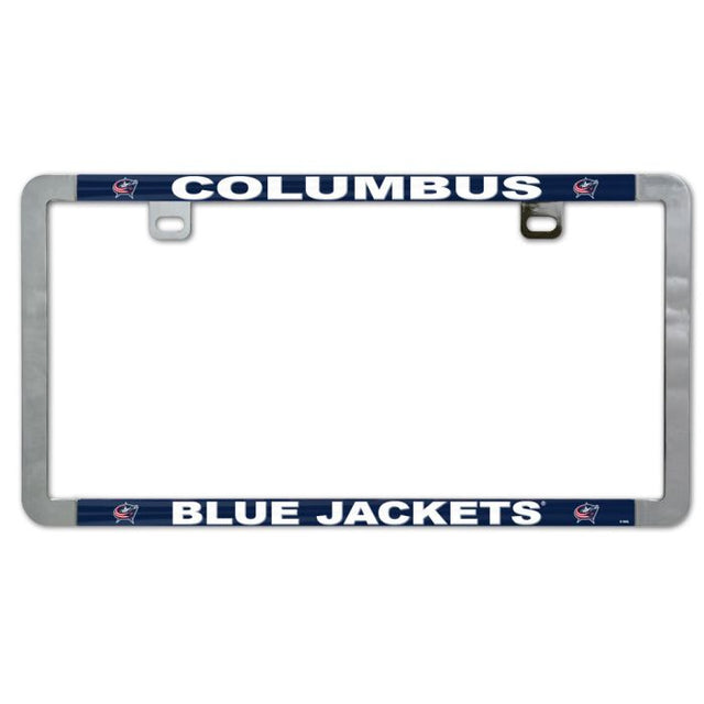 Columbus Blue Jackets Metal Lic. Plate Frame Slim