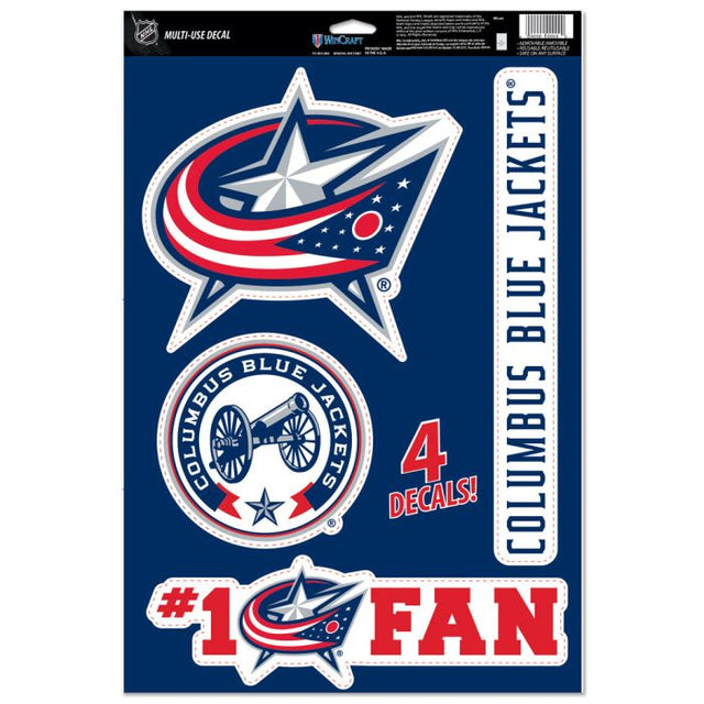 Columbus Blue Jackets Multi-Use Decal 11" x 17"