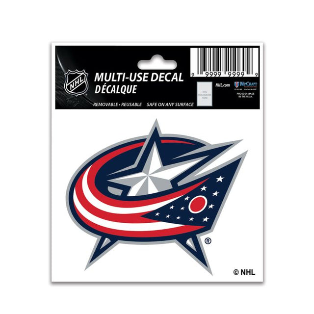 Calcomanía multiusos de Columbus Blue Jackets de 3" x 4"