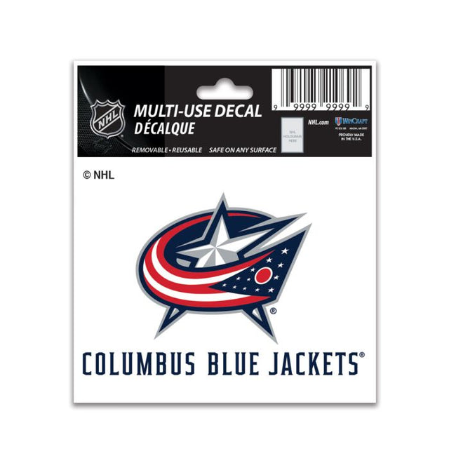 Columbus Blue Jackets Multi-Use Decal 3" x 4"