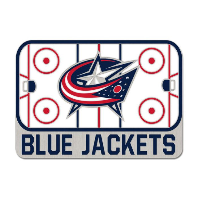 Tarjeta de joyería con pin esmaltado de coleccionista RINK de Columbus Blue Jackets