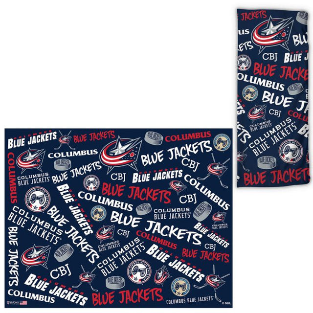 Columbus Blue Jackets Scatter Print Fan Wraps