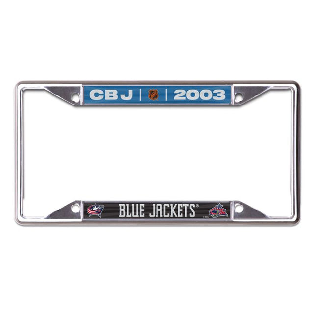 Columbus Blue Jackets Special Edition Lic Plt Frame S/S Printed