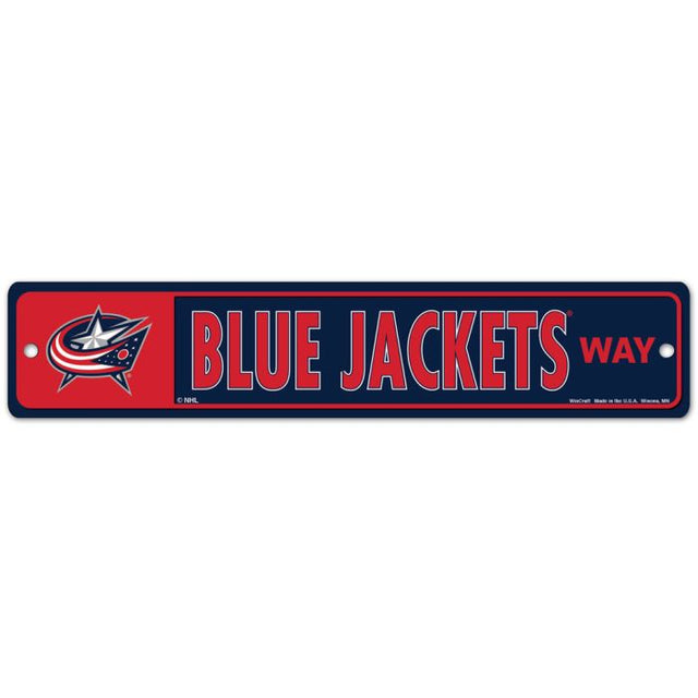 Columbus Blue Jackets Street / Zone Sign 3.75" x 19"