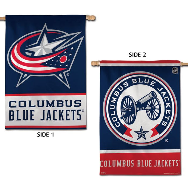 Columbus Blue Jackets Vertical Flag 2 Sided 28" x 40"