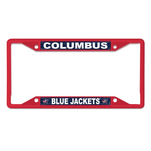 Columbus Blue Jackets red Lic Plt Frame S/S