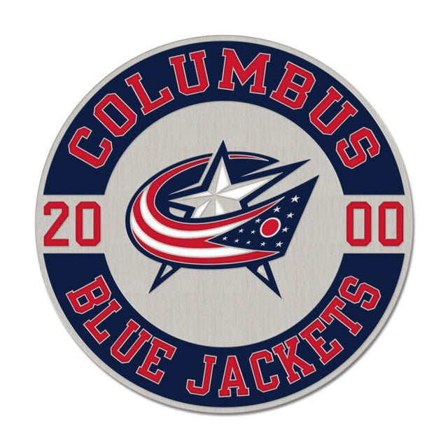 Columbus Blue Jackets round est Collector Enamel Pin Jewelry Card