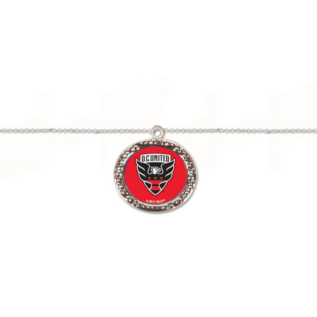 Pulsera DC United con dijes, joyería en cartón