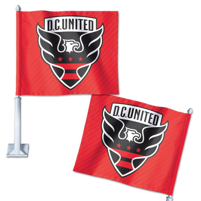 Bandera para auto de DC United, 11,75" x 14"