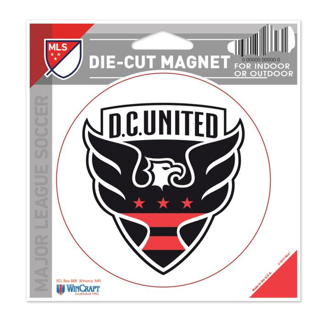 Imán troquelado de DC United de 4,5" x 6"