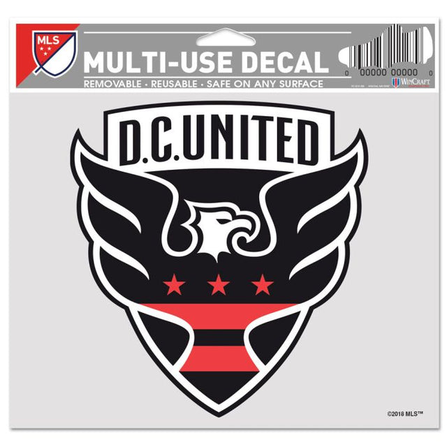 DC United 多用途贴花 - 透明背景 5 英寸 x 6 英寸