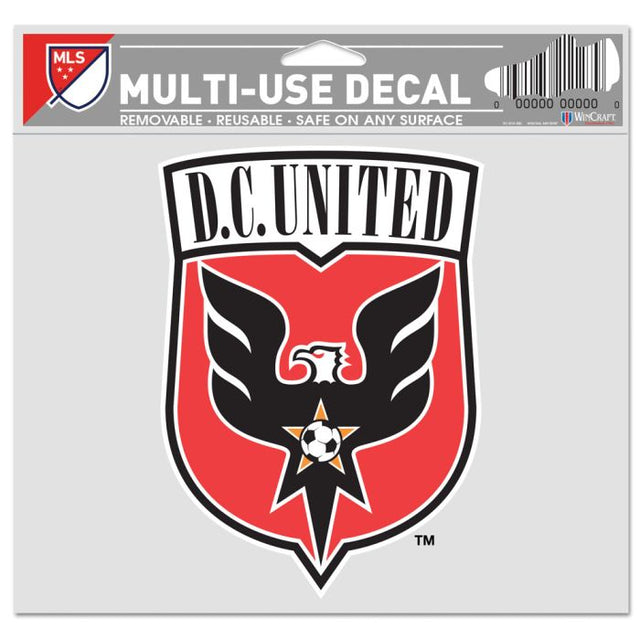 DC United 多用途贴纸 - 透明背景 5 英寸 x 6 英寸