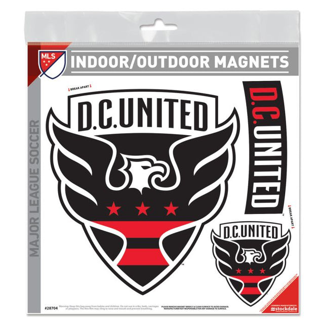 Imán para exteriores de DC United de 8" x 8"