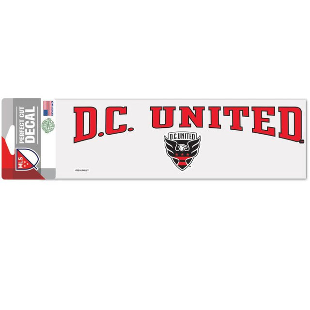 Calcomanías de corte perfecto de DC United de 3" x 10"