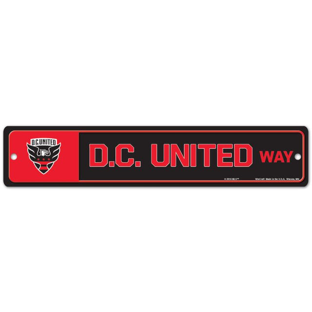 Señal de calle/zona de DC United de 3,75" x 19"