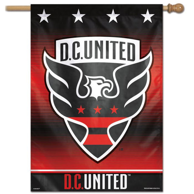 Bandera vertical de DC United de 28" x 40"