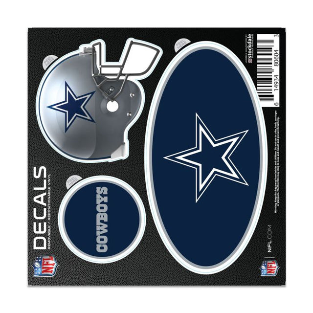 Calcomanía para todo tipo de superficies de los Dallas Cowboys, 6" x 6"