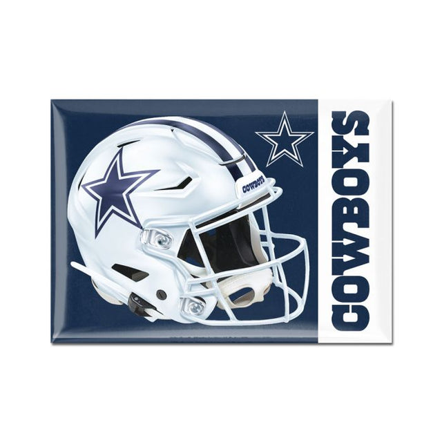 Imán de metal con forma de casco alternativo de los Dallas Cowboys, 2,5" x 3,5"