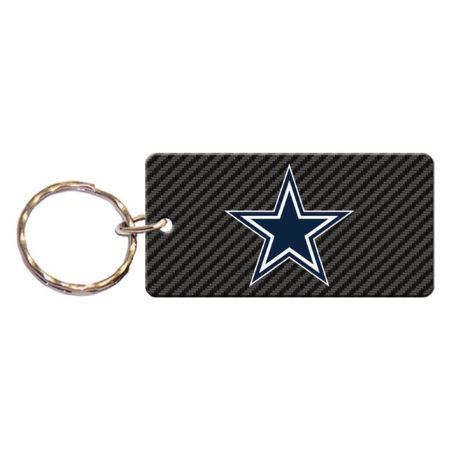 Llavero rectangular de carbono de los Dallas Cowboys