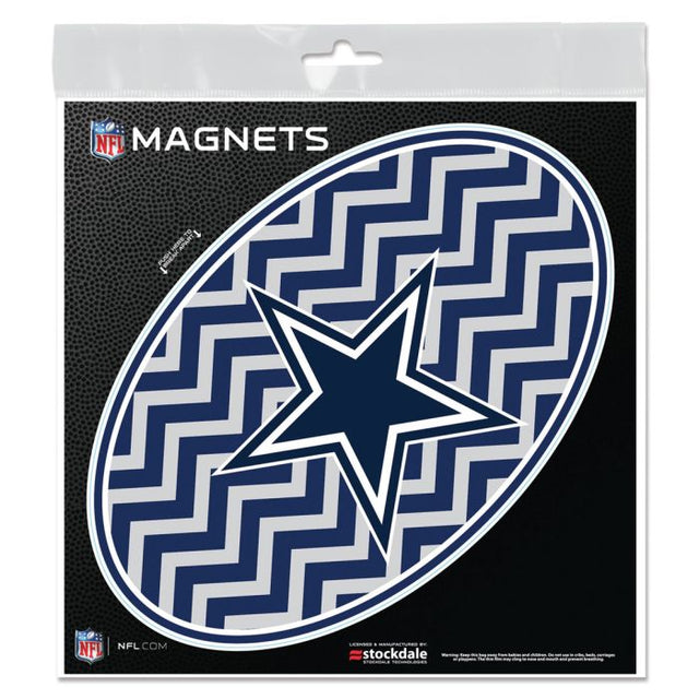 Imanes para exteriores CHEVRON de los Dallas Cowboys de 6" x 6"