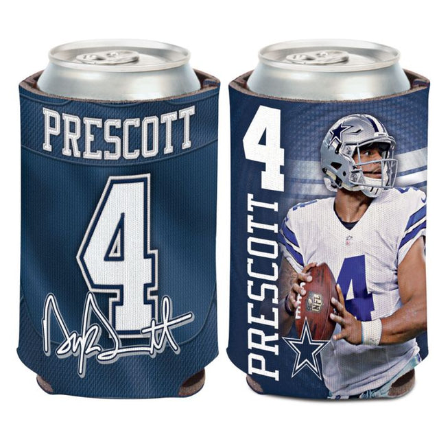 Enfriador de latas de 12 onzas de los Dallas Cowboys de Dak Prescott