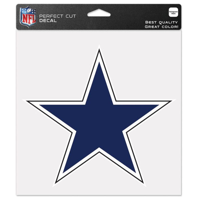 Calcomanía de color de corte perfecto con el logotipo clásico de los Dallas Cowboys, 8" x 8"