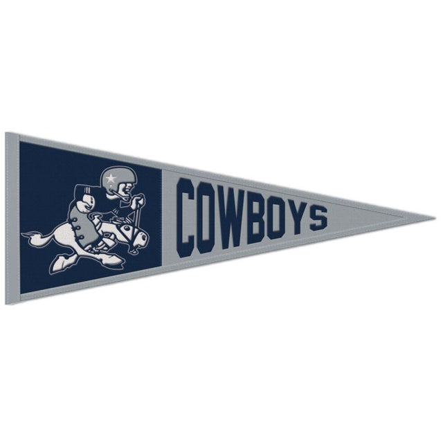 Banderín clásico de lana de los Dallas Cowboys de 13" x 32"