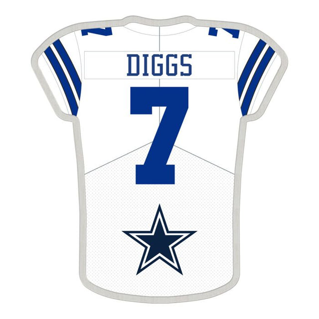 Tarjeta de joyería con pin de colección de los Dallas Cowboys de Trevon Diggs