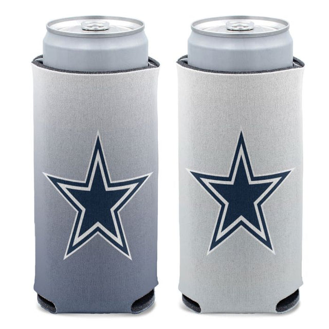 Enfriador de latas delgado de 12 oz con goteo de color de los Dallas Cowboys