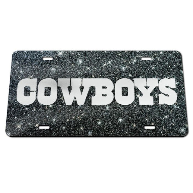 Placas de matrícula clásicas de acrílico con fondo brillante de los Dallas Cowboys